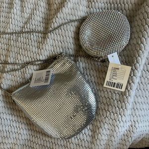 Urban Outfitters Crossbody Bags (2 silver rhinestone and chain bags for 1)